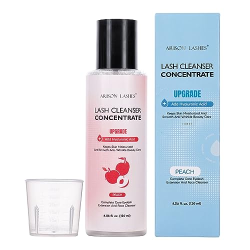 ARISON LASHES Lash Shampoo Concentrate Prolong Lash Cleanser Concentrate Lash Shampoo for Lash Extensions, Sensitive Lash Extension Cleanser Non-irritation