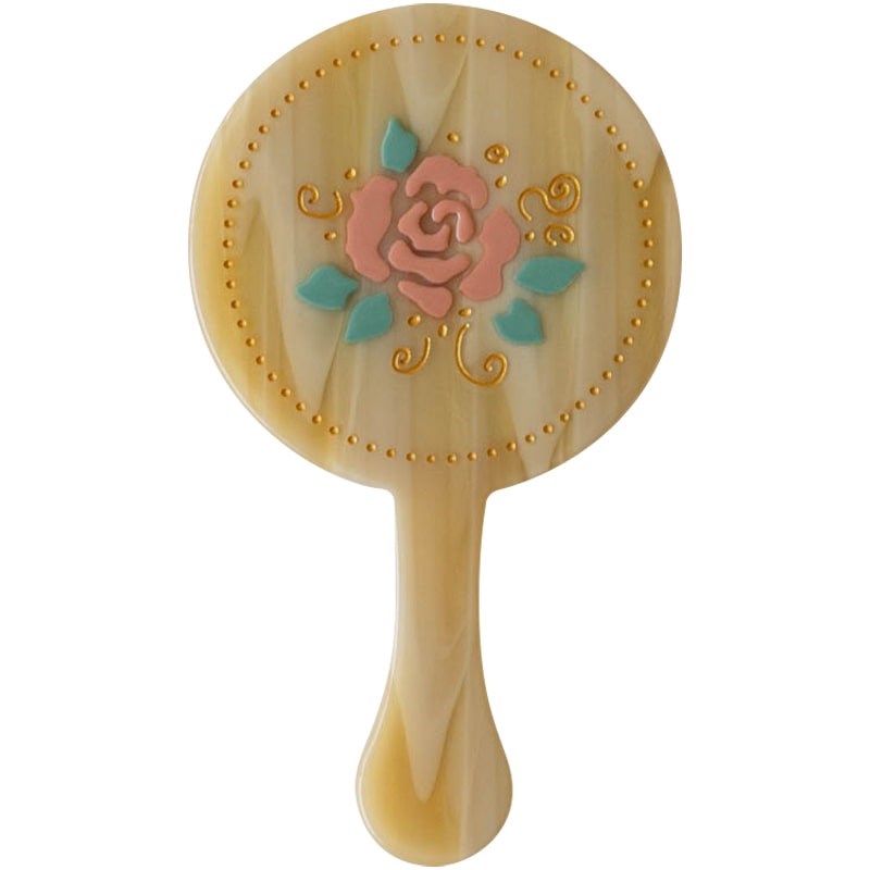 Eco Vintage Rose Makeup Mirror with Pouch