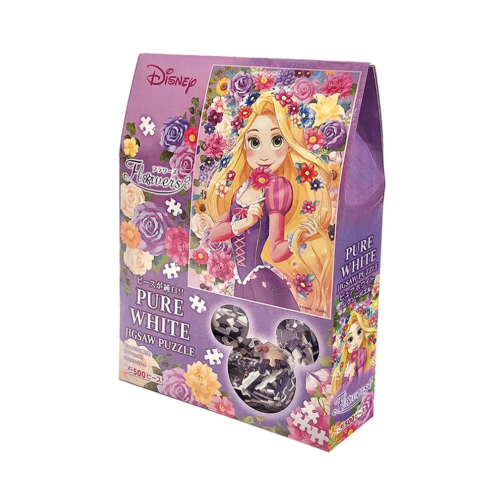 TENYO - Dpg500-674 Jigsaw Puzzle Disney Tangled Rapunzel Gift Of Flowers - Pure White - 500 S-Pieces