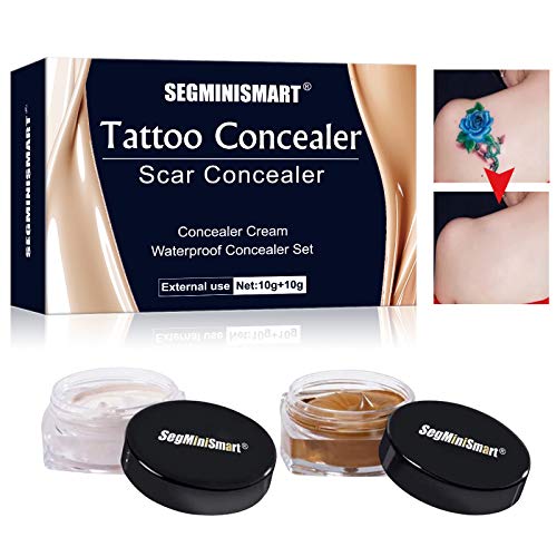 Tattoo Concealer,Concealer To Cover,Waterproof Tattoos Cover Up Makeup Concealer Set,Tattoo Scar Birthmarks Vitiligo,Waterproof Concealer