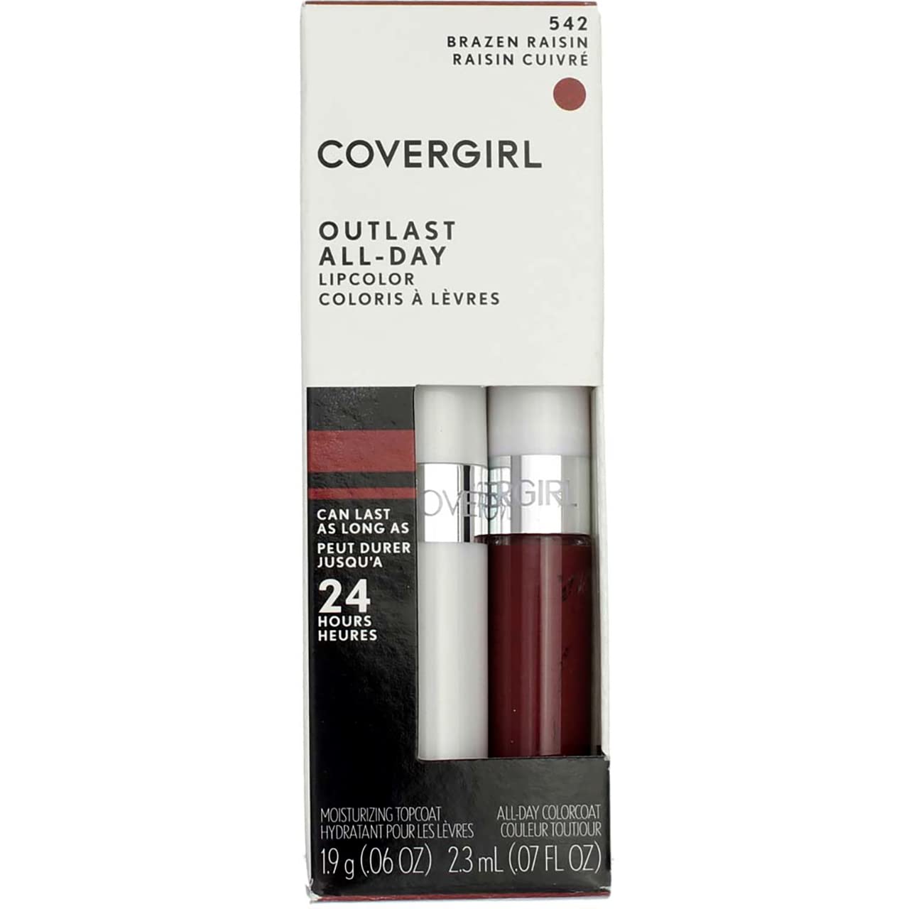 Covergirl Outlast Lipcolor, 542 Brazen Raisin (3 Pack)