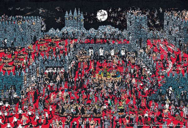 BEVERLY M81-736 Jigsaw Puzzle Where'S Wally Castle Of Vampires And Witches 1000 S-Pieces