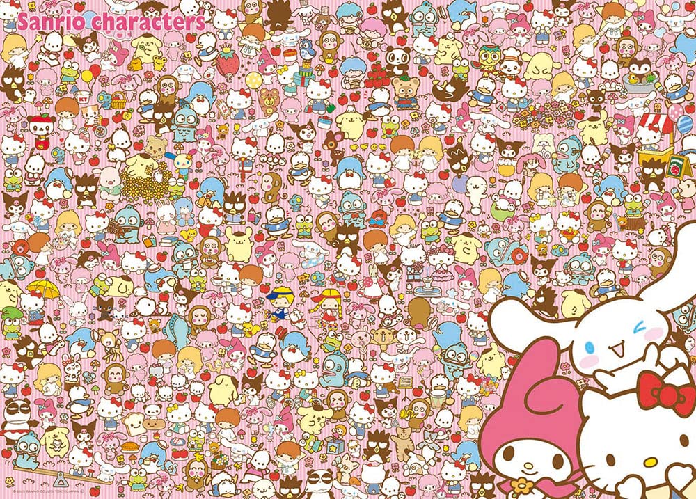 BEVERLY 66-221 Jigsaw Puzzle Sanrio Let'S Look For Our Favorite Sanrio Characters 600 Pieces