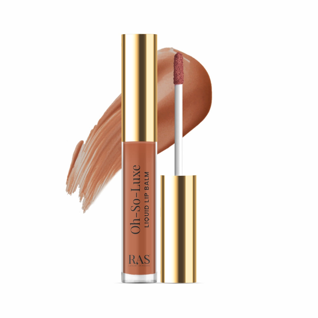 RAS Luxury Oils Oh-So-Luxe Tinted Liquid Lip Balm - Caramel Nude Brown