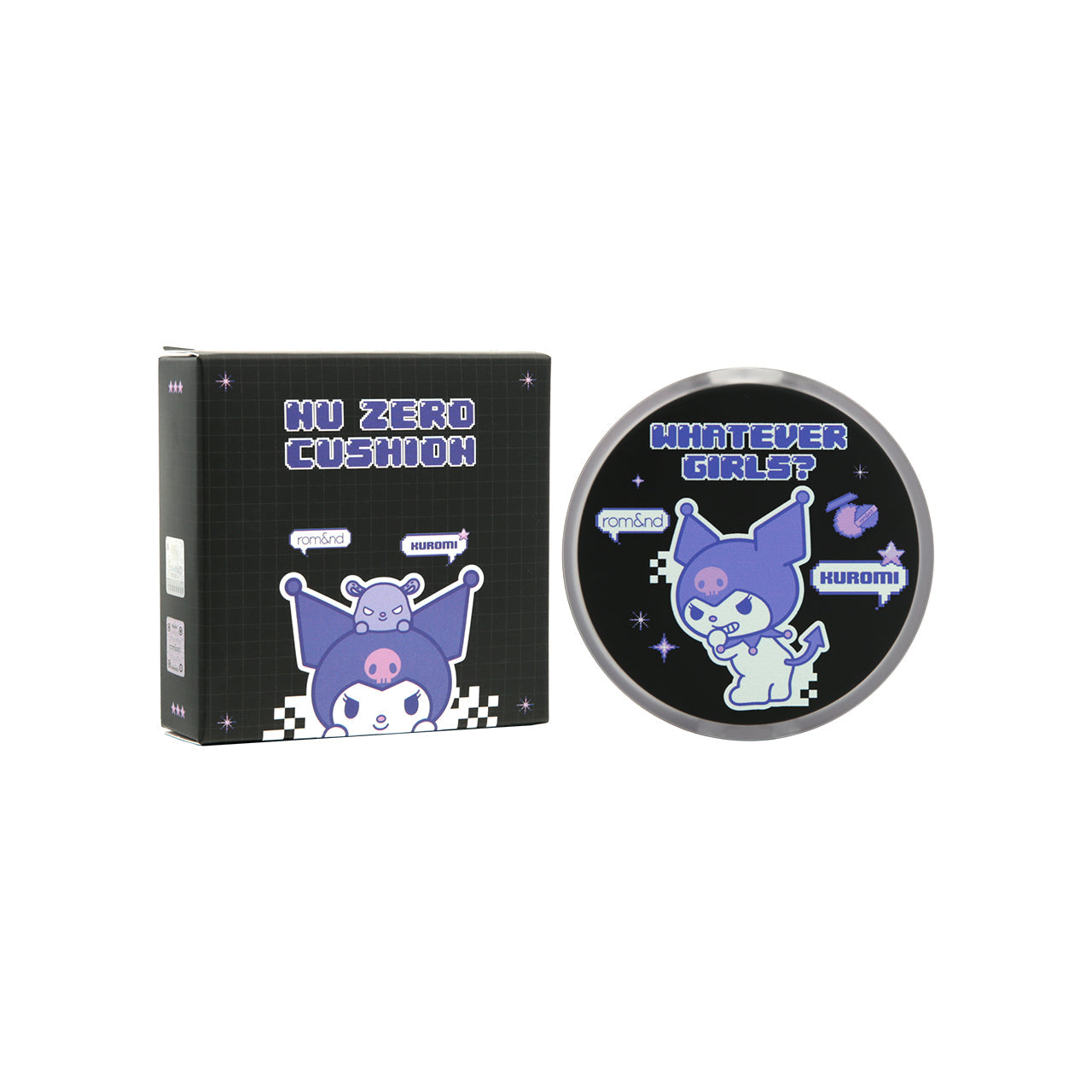 Rom&nd SPF24PA++ Sanrio Kuromi Nu Zero Cushion #03 Nature 21 15g