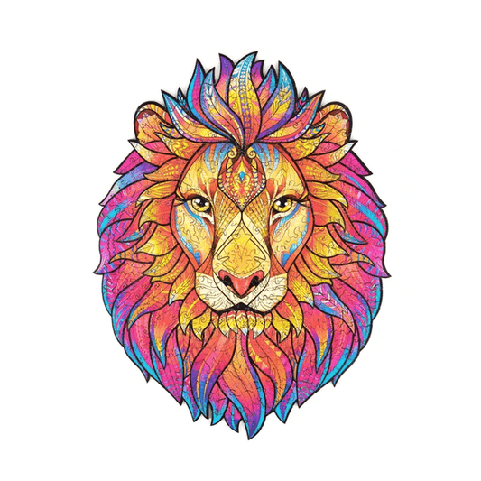 Wooden Lion Jigsaw Puzzle