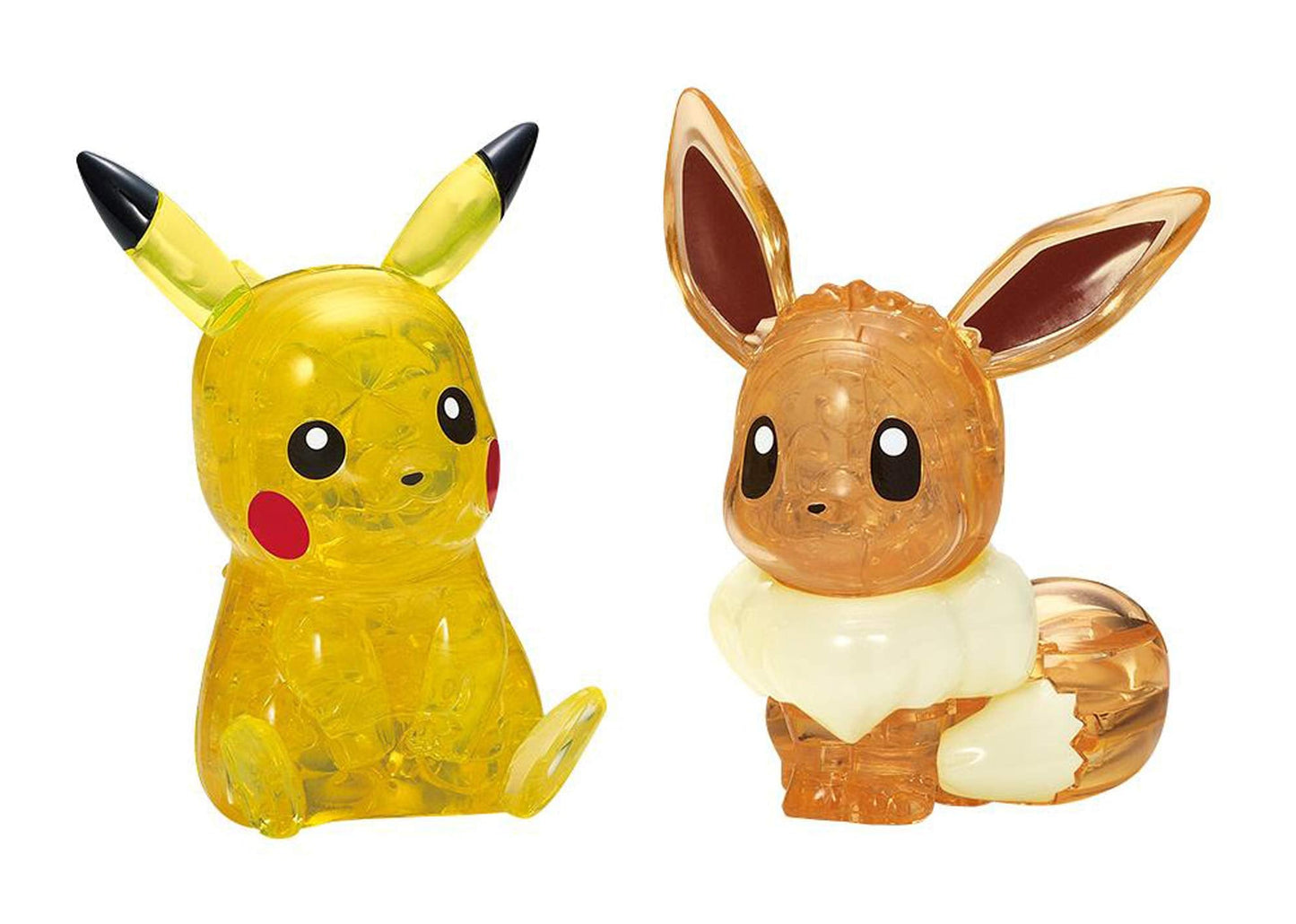 Beverly Crystal 3D Puzzle Pokemon Pikachu & Eievui (48 Pieces) Pokemon 3D Jigsaw Puzzle