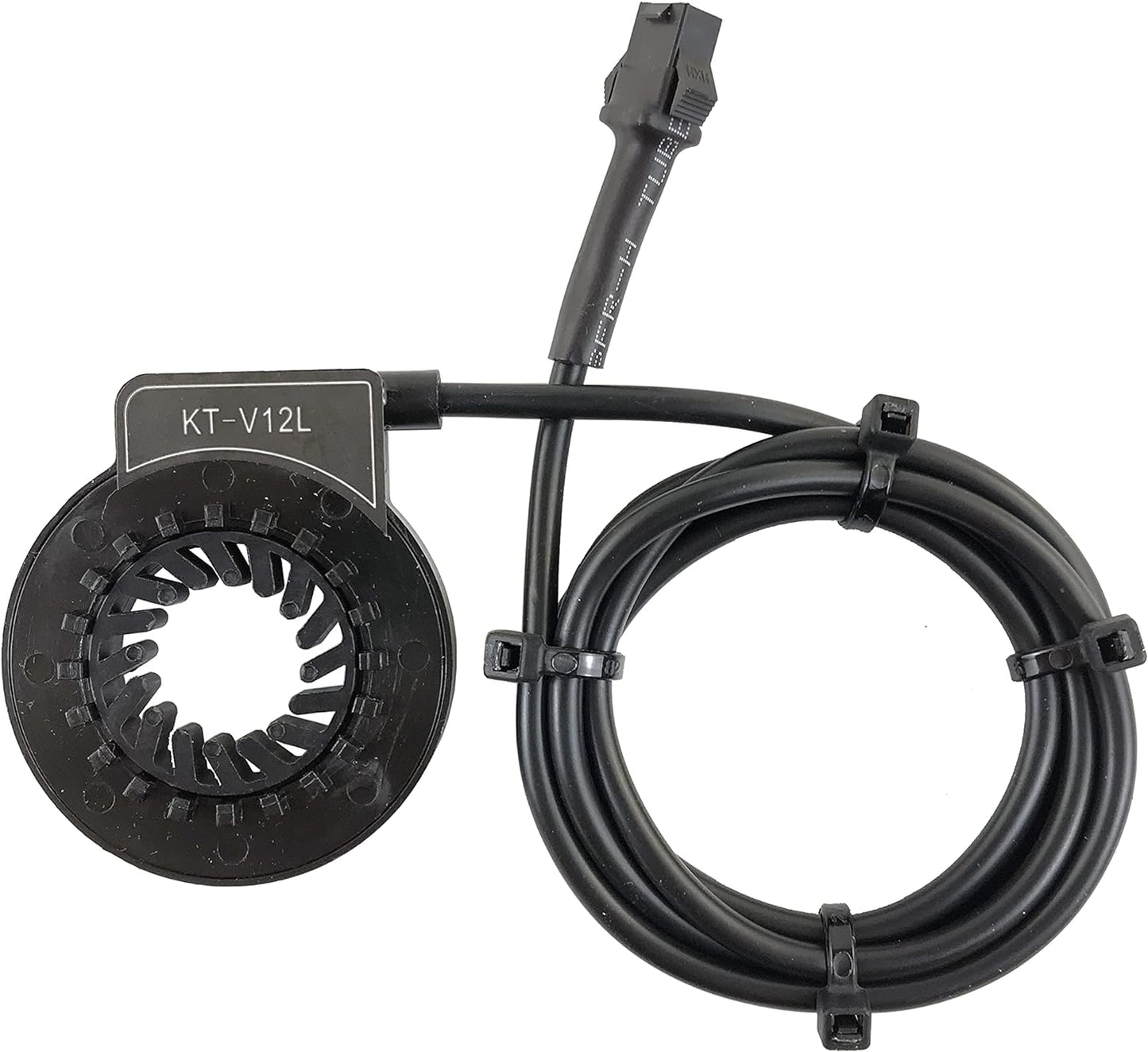 Electric Bike Accessories， Pedal Assist Sensor KT V12L 6 Magnets Left Dual Hall Sensors 3 Pin SM/Waterproof Connector Kunteng Ebike Conversion Kit Parts…