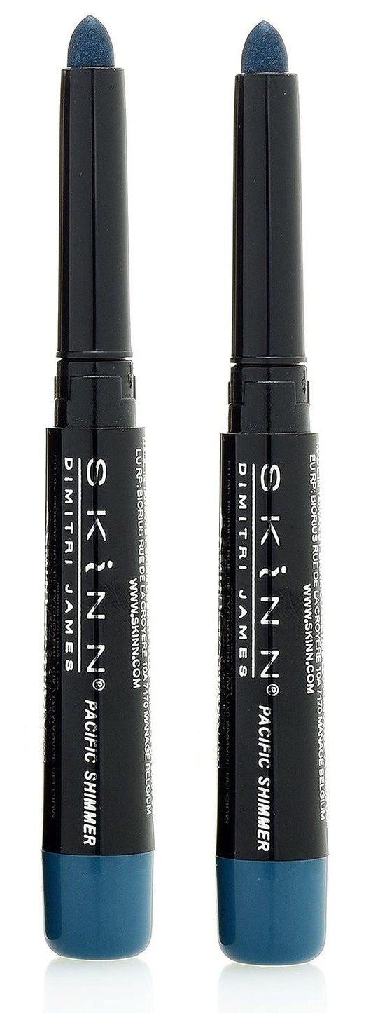 Skinn Cosmetics Smudge Stick for Eyes - Set of 2 Eye Pencils - Pacific Shimmer (2)