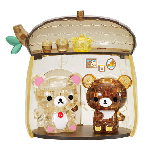 BEVERLY Crystal 3D Puzzle Rilakkuma Korilakkuma & Chairoikoguma Acorn House 66 Pieces