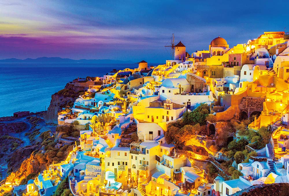 BEVERLY Jigsaw Puzzle S62-522 Twilight Santorini 2000 S-Pieces