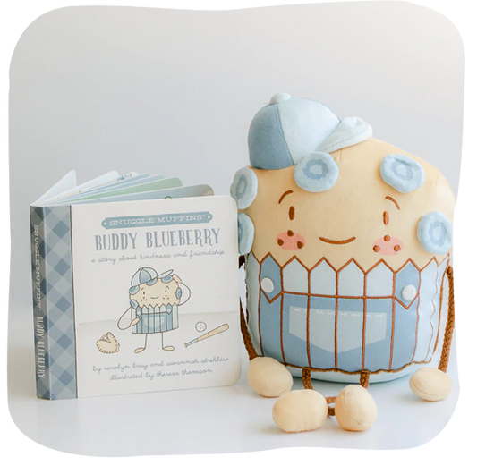 Snuggle Muffins Buddy Blueberry Book & Snuggler Set